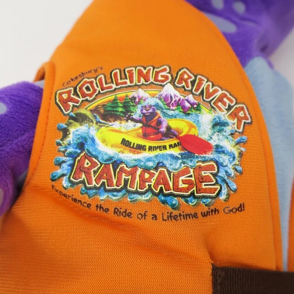 Rolling River Rampage Romper VBS Purple Otter 25” Plush Puppet Abingdon Press - Picture 4 of 6